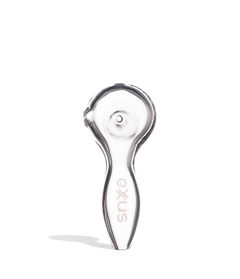Clear Exxus Vape BUBL Hand Pipe Front View on White Background