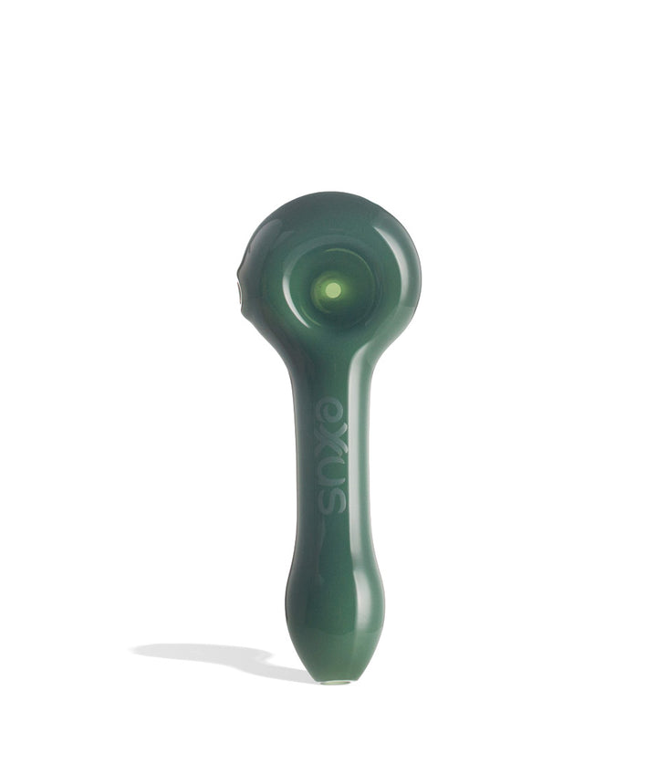 Milky Green Exxus Vape Cave Hand Pipe Front View on White Background